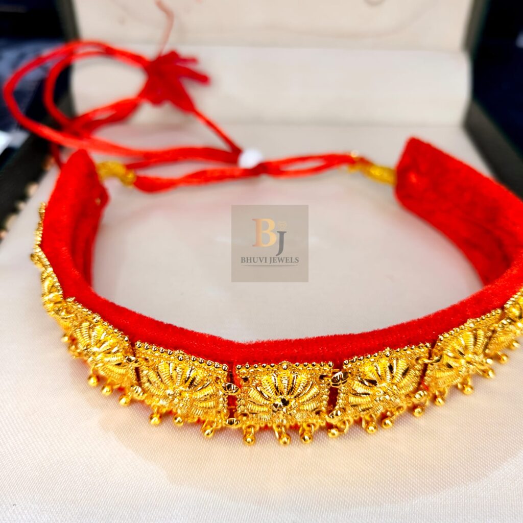 Floral Square Pahadi Guloband — Guloband by Bhuvi Jewels