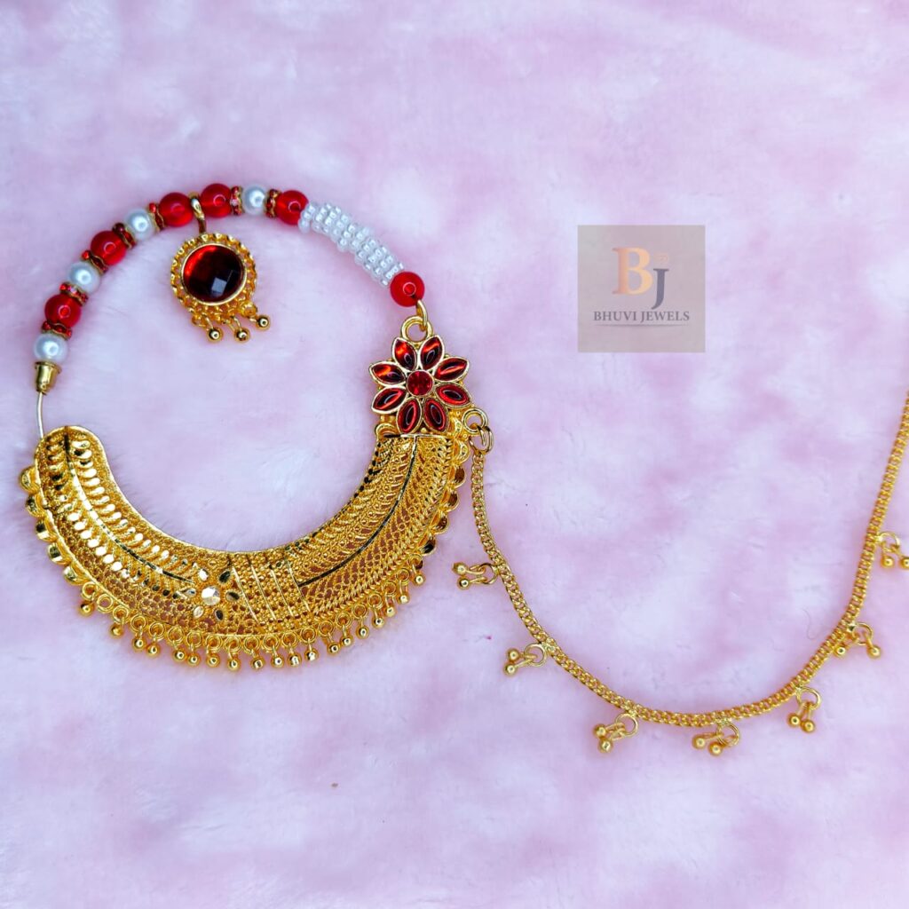 Flower Design Garhwali Nath — Nath by Bhuvi Jewels