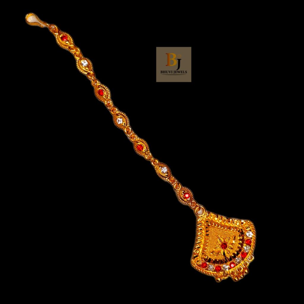 Uttarakhandi Classic Maang Tikka — Maang Tikka by Bhuvi Jewels
