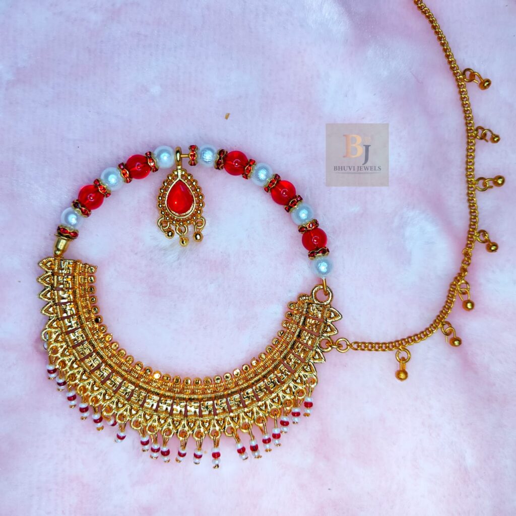 Swastik Design Pahadi Nath — Nath by Bhuvi Jewels